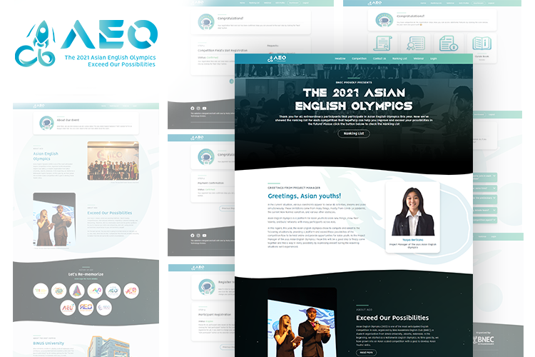 The 2021 Asian English Olympics Website